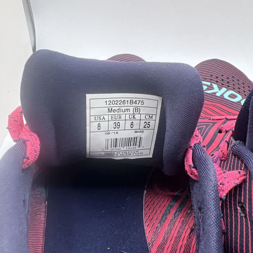 Brooks Women's Running Shoes in Maroon, Pink & Teal - Picture 9 of 10